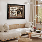 Canvas Personalized Design Sympathy Gift for Loss of Dog Poster Without Frame