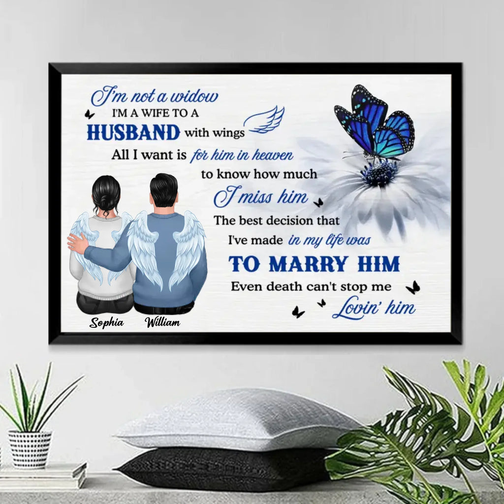 personalized photo butterfly poster wooden home remembrance poster and canvas