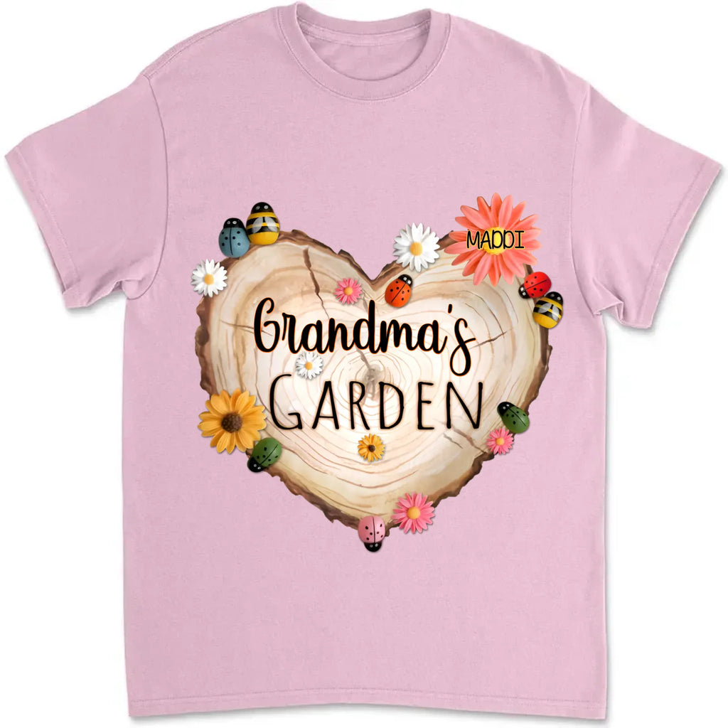 keepsake shirt featuring grandma garden heart flower unique family wear