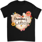 grandma garden heart flower shirt gift with names heartfelt keepsake