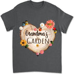 custom grandma garden heart flower shirt keepsake comfort fit gift