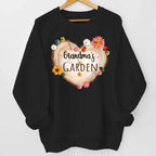heartfelt grandma garden heart flower shirt with names custom keepsake gift
