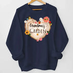 shirt gift personalized with grandma garden heart flower meaningful family wear