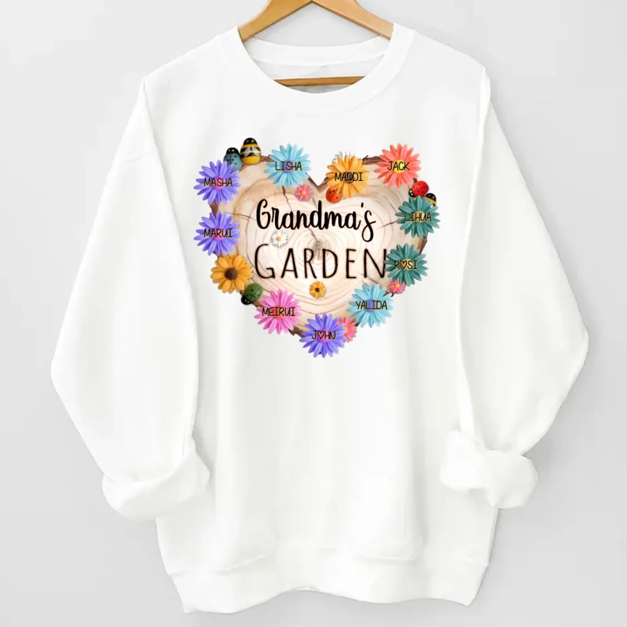 thoughtful grandma garden heart flower shirt gift sentimental design