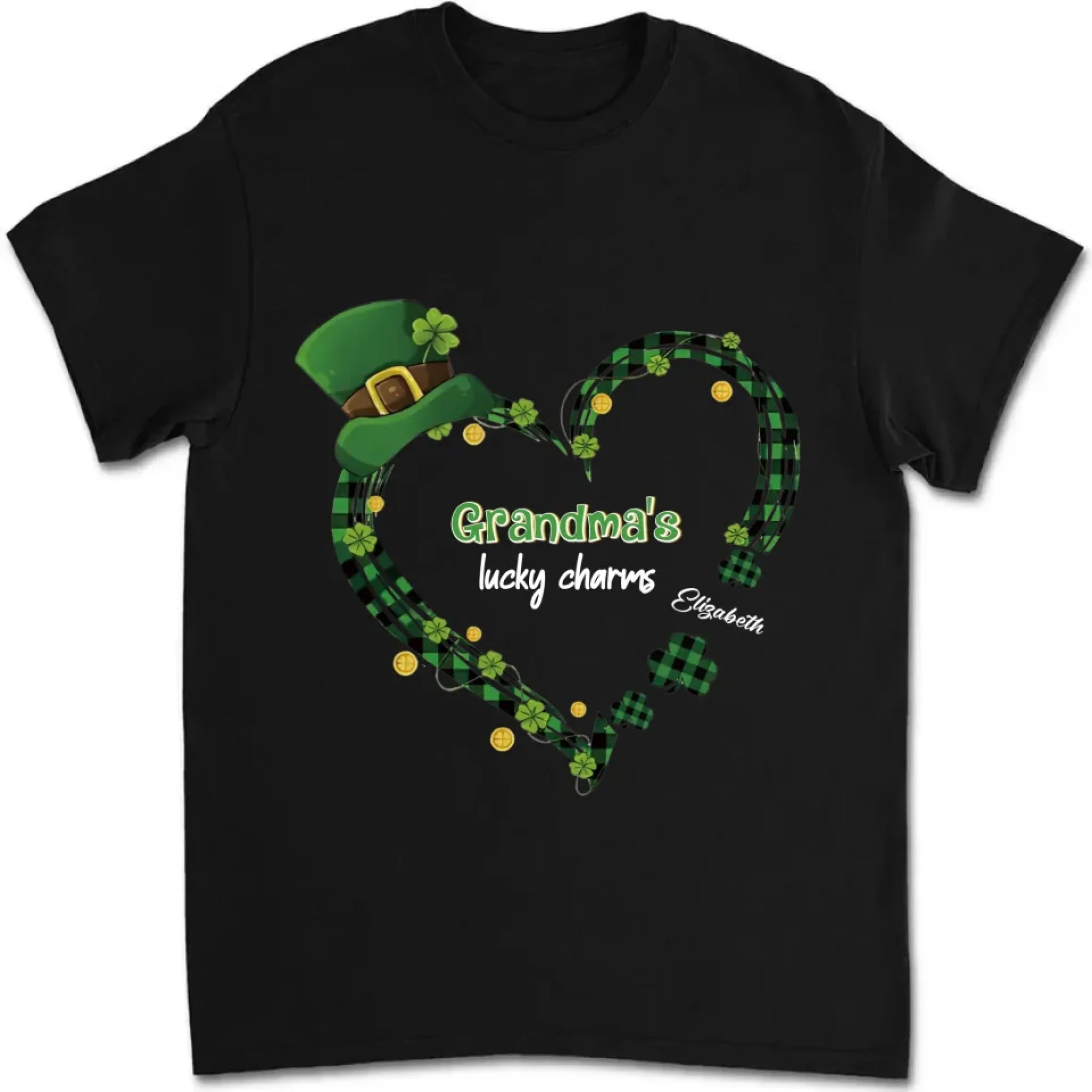 heart shaped happy st patricks day shirt personalized with family details personalized apparel