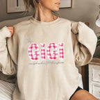 grandmas heart on her sleeve personalized sweatshirt with names soft everyday wear