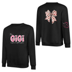grandmas heart on her sleeve sweatshirt gift with names heartfelt keepsake
