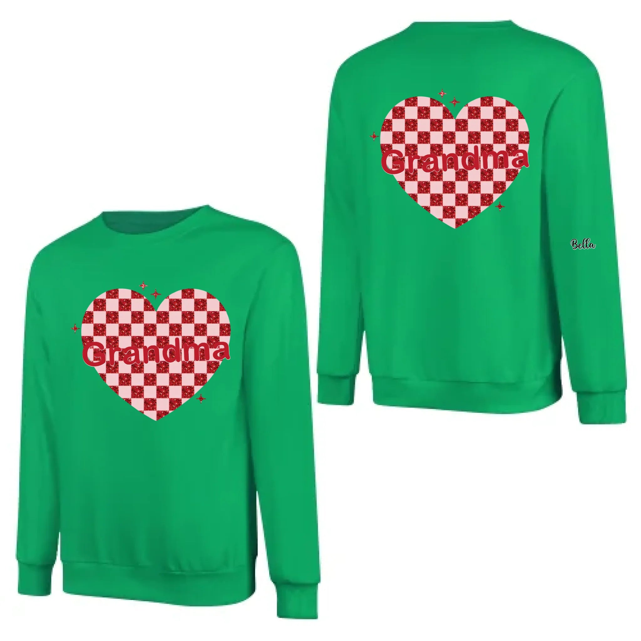 sweatshirt personalized with nana heart valentine names special family present