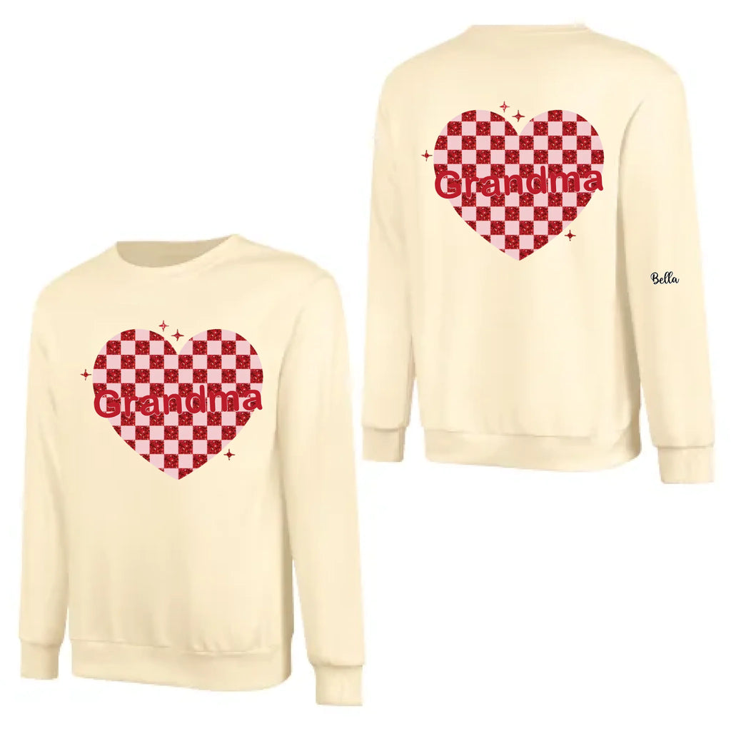 names sweatshirt with nana heart valentine warm everyday style