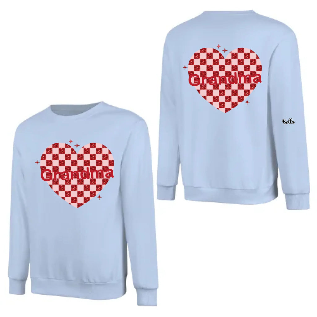 nana heart valentine family sweatshirt with names personalized gift idea