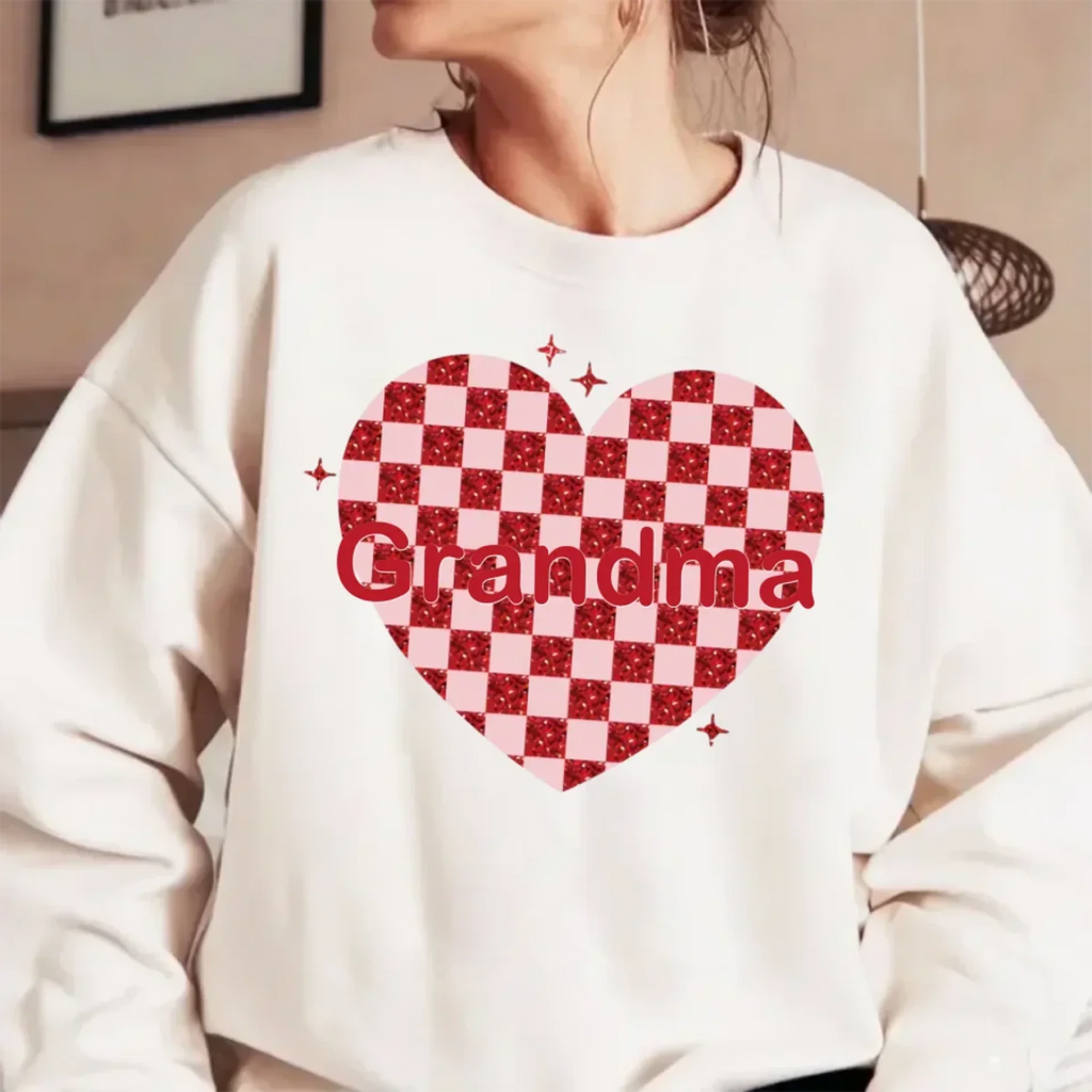 custom nana heart valentine sweatshirt for nana with names cozy family gift