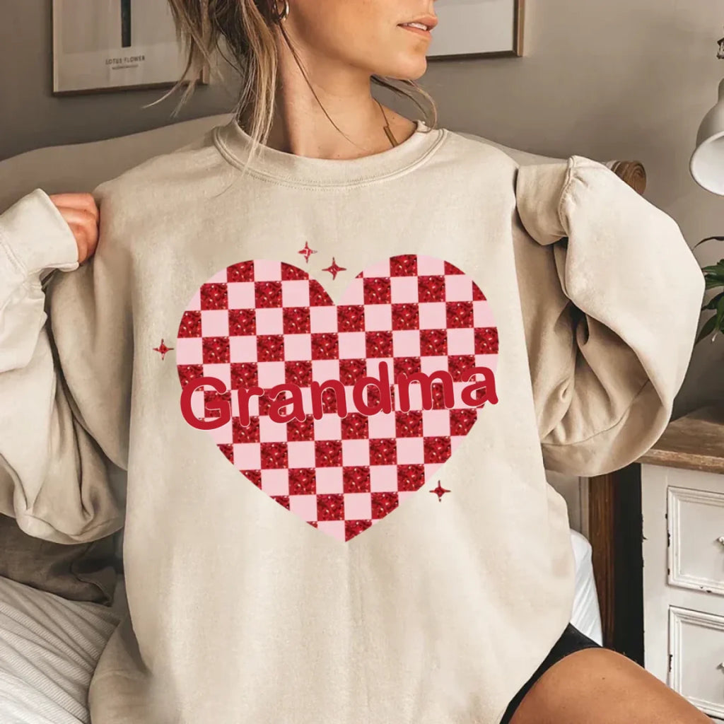 nana heart valentine personalized sweatshirt with names soft everyday wear