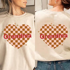 meaningful nana heart valentine sweatshirt gift with names family keepsake style