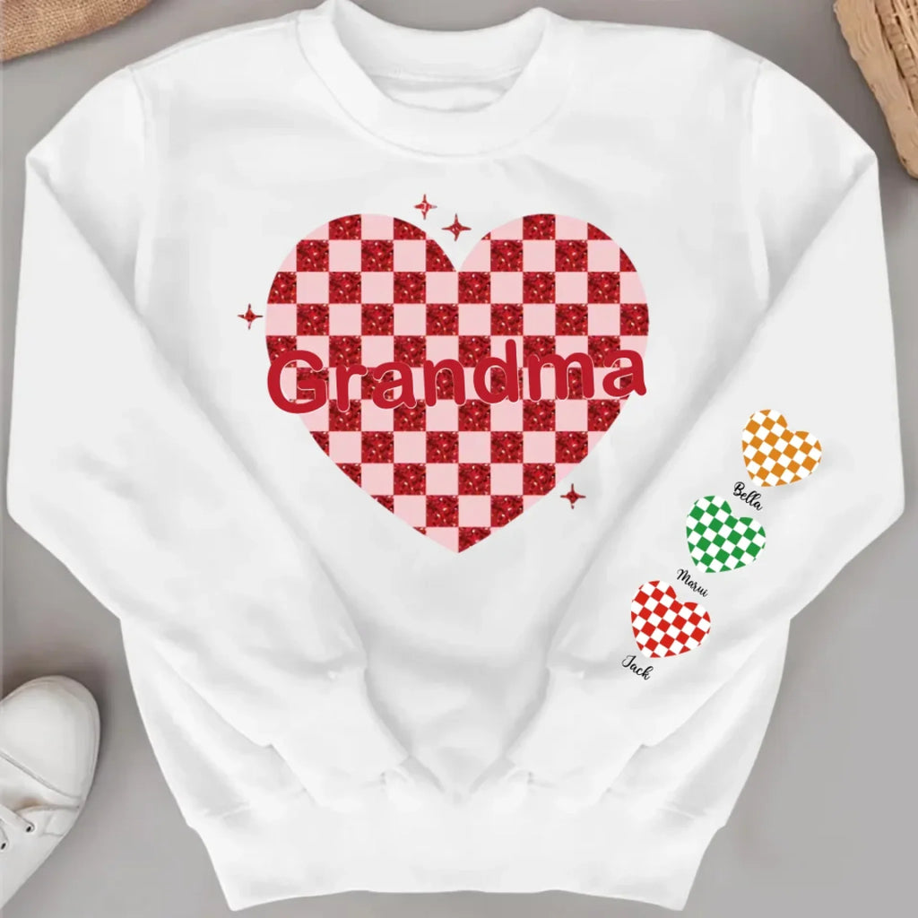 personalized sweatshirt gift with nana heart valentine thoughtful everyday outfit