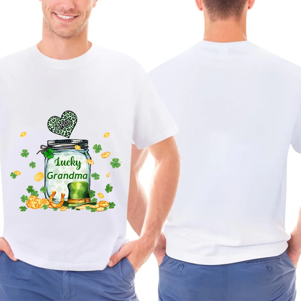 lucky grandma st patricks day shirt gift with custom details heartfelt keepsake