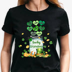 lucky grandma st patricks day custom shirt for grandma cherished family design