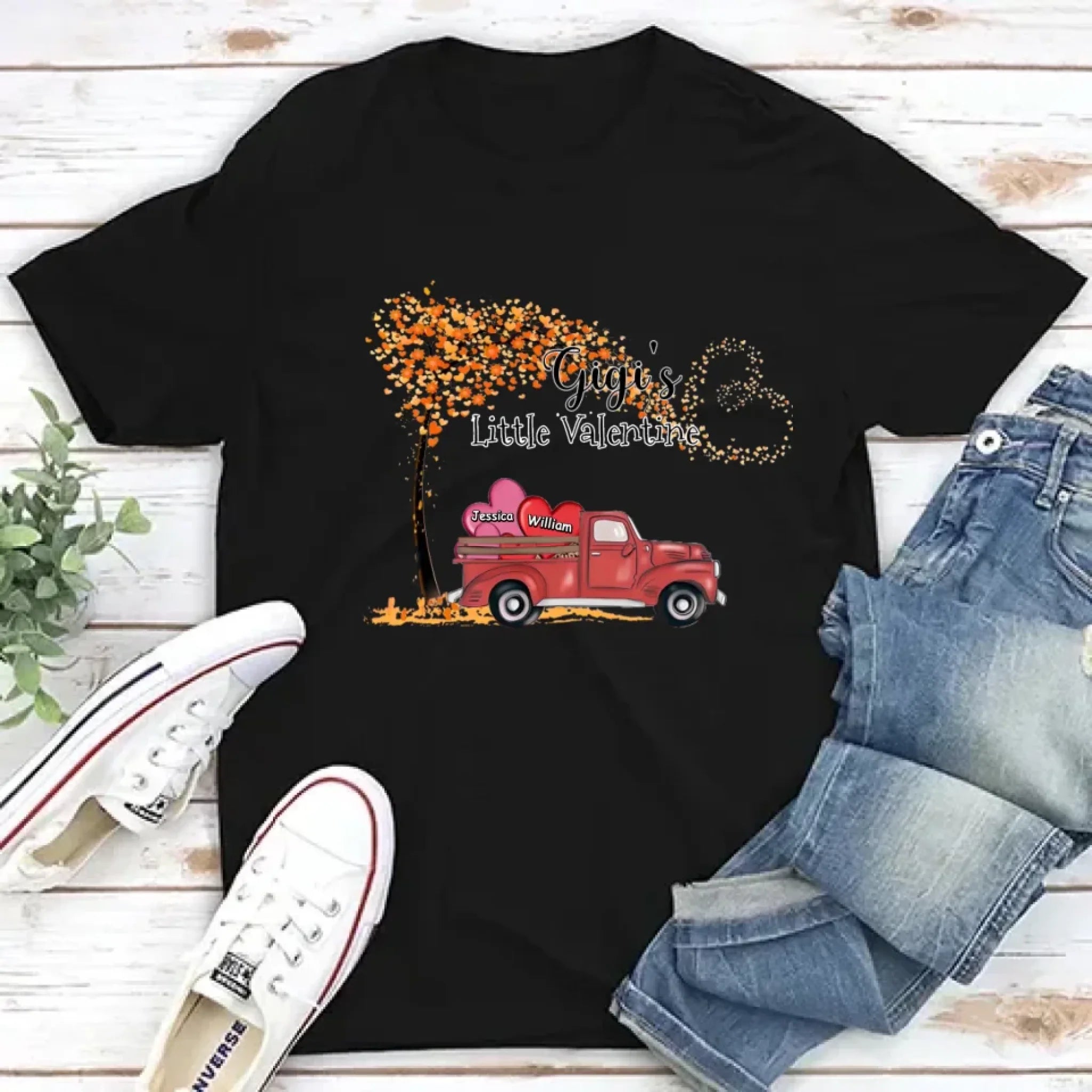 custom custom clothes pattern shirt or sweatshirt for grandparents with names cozy family gift