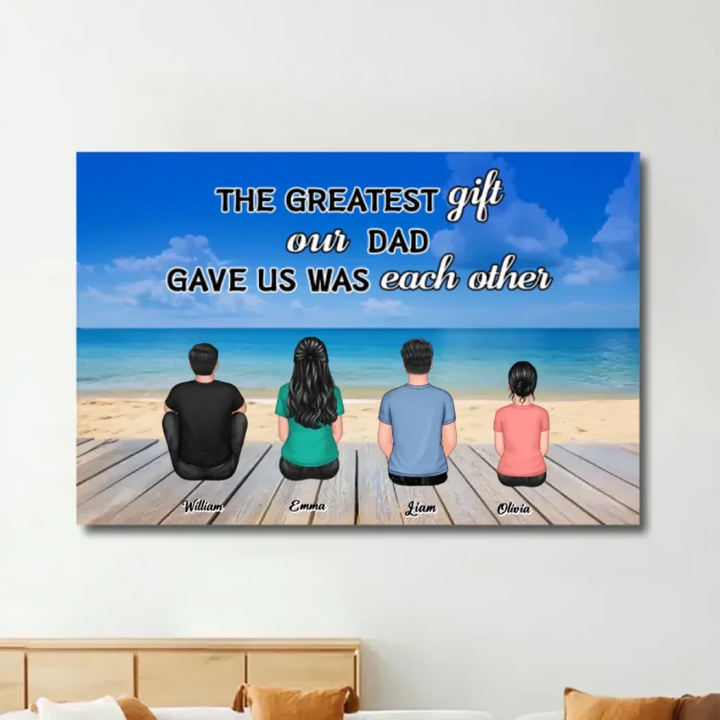 canvas unframed siblings memorial canvas personalized design wall art