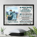 custom walked together hopes dreams canvas print for grandparents with custom details home keepsake
