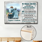 walked together hopes dreams canvas print personalized with custom details cozy home accent