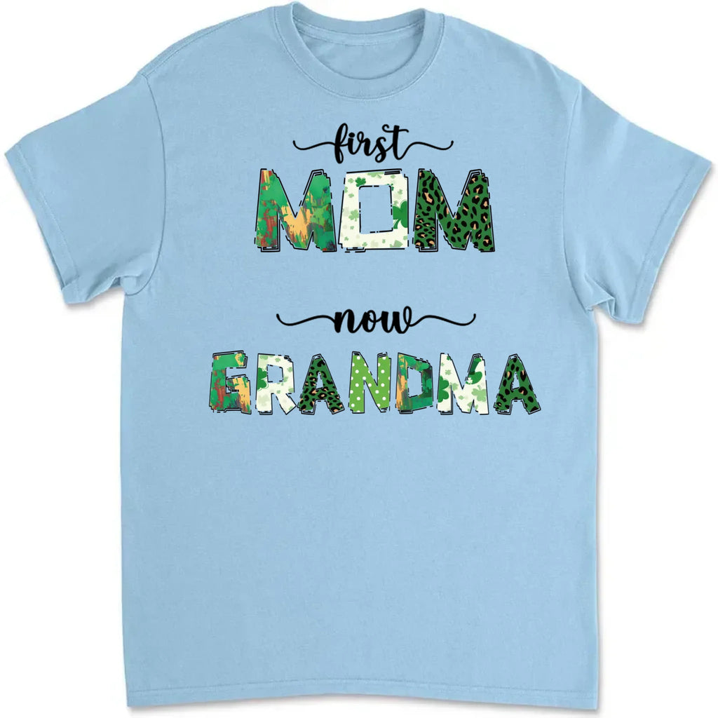 personalized shirt or sweatshirt gift with first mom now grandma thoughtful everyday outfit