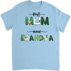 personalized shirt or sweatshirt gift with first mom now grandma thoughtful everyday outfit