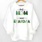 keepsake shirt or sweatshirt featuring first mom now grandma unique family wear