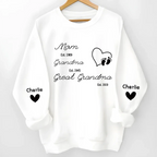 mom grandma great grandma est with grandkids sweatshirt personalized with names personalized apparel