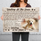 loss of dog gift photo canvas personalized photo wall art detail view
