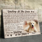 personalized photo loss of dog gift photo canvas wall art main view