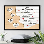 poster a little bit of a best personalized design mothers day gift for grandparents