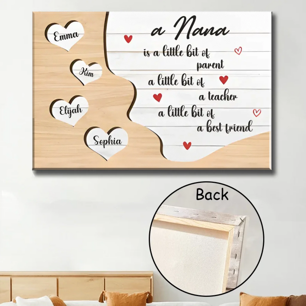 poster personalized design family keepsake for grandparents