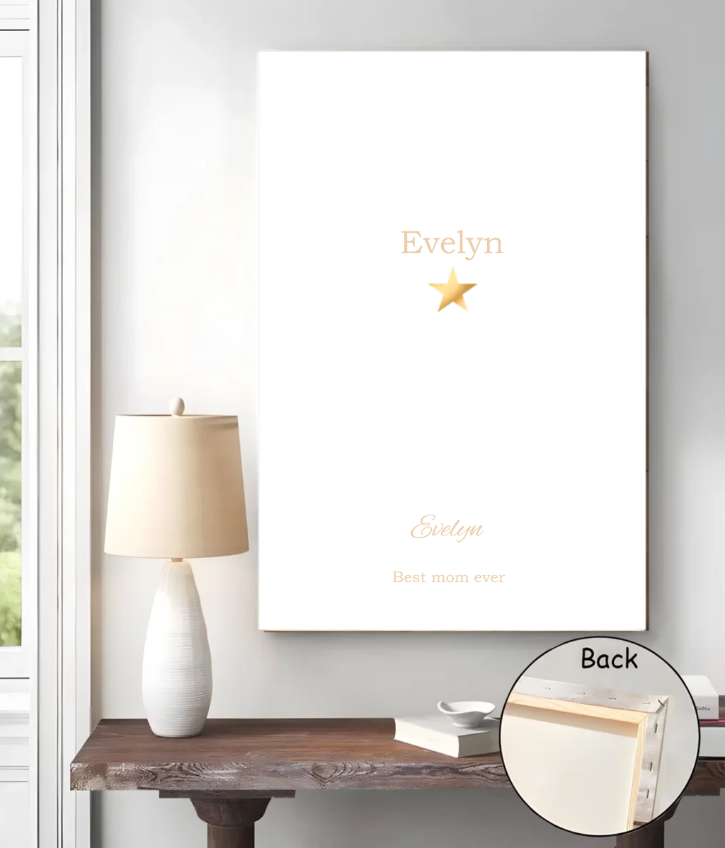 canvas personalized name family keepsake for grandparents