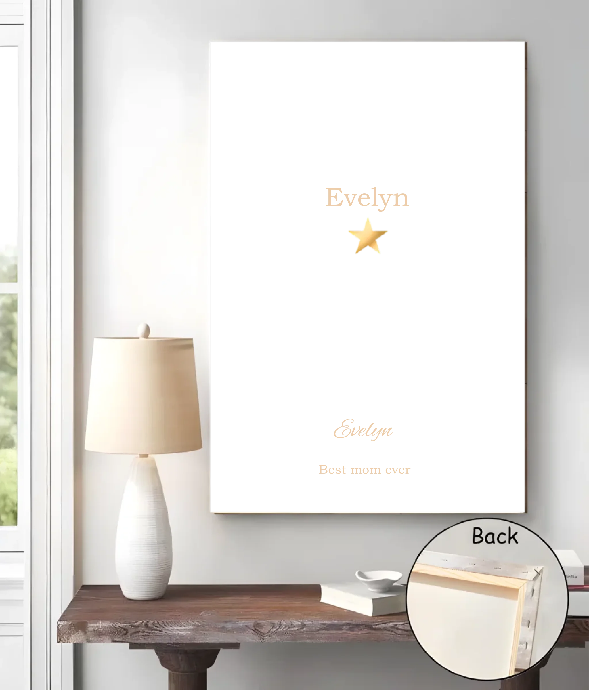 canvas personalized name family keepsake for grandparents