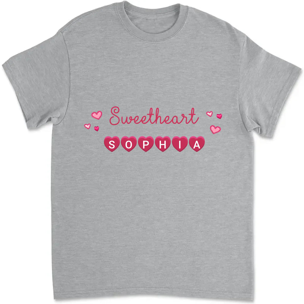 t shirt sweethearts of grandmas heart personalized design soft everyday wear