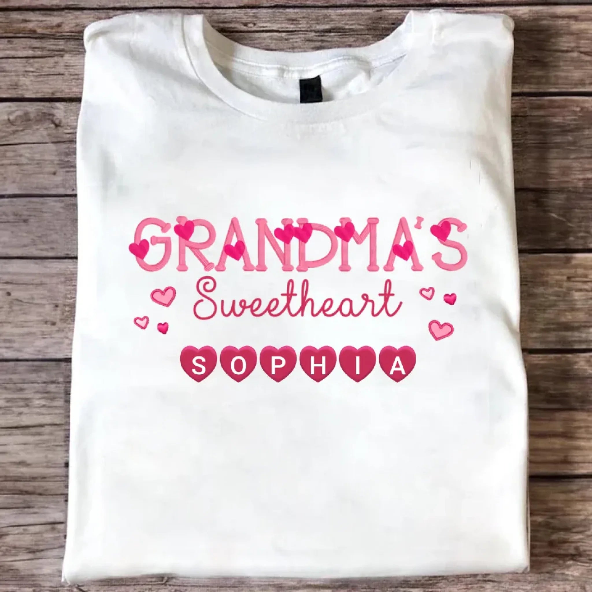 sweethearts of grandmas heart t shirt soft everyday wear mothers day gift for grandma