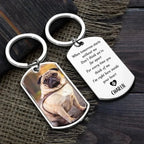 Metal Keychain pack of two Personalized Design Keychain Everyday Loss of Dog Gift