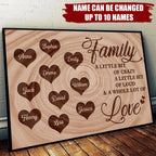 custom name wooden canvas print keepsake for living room decor