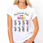 t shirt my favorite peeps call me grandma personalized design soft everyday wear