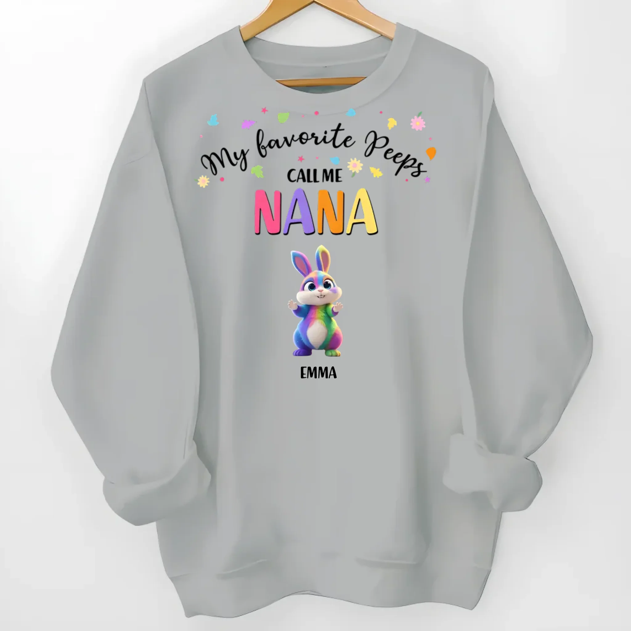 my favorite peeps call me grandma sweatshirt personalized gift for grandma