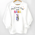 sweatshirt my favorite peeps call me grandma personalized design soft cozy wear