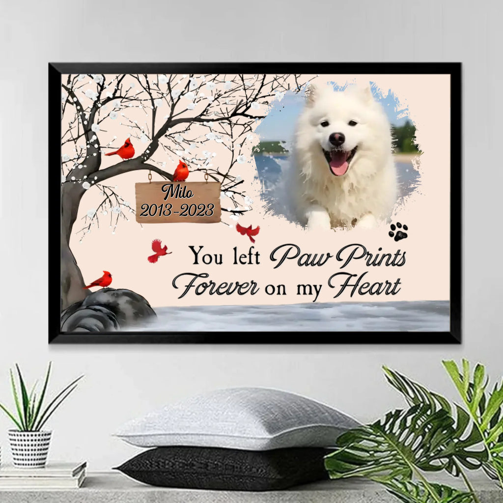 Plaque Personalized Photo Home Remembrance Gift for Loss of Dog Poster Without Frame