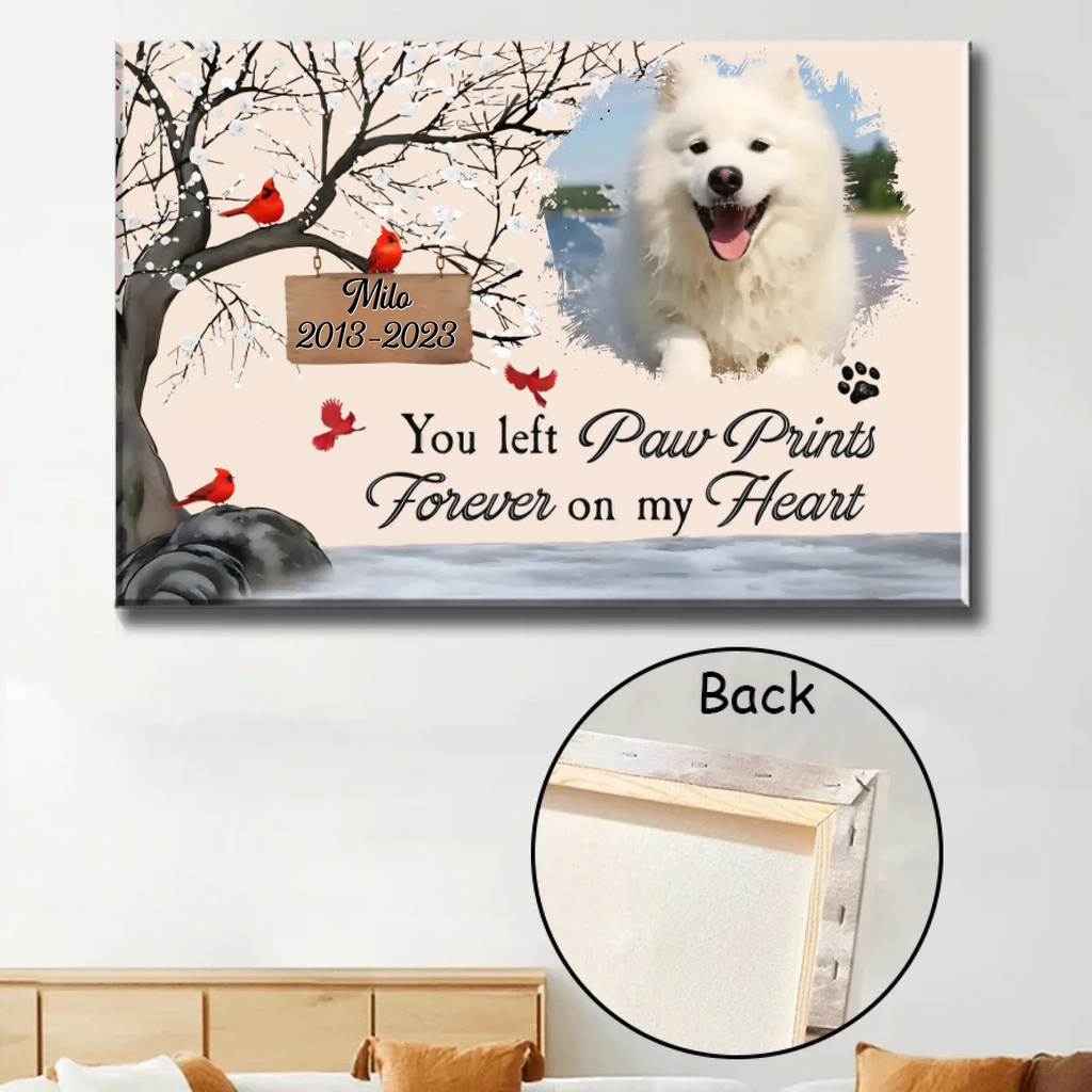 Poster Without Frame Plaque Home Remembrance Gift for Loss of Dog Photo Display Keepsake
