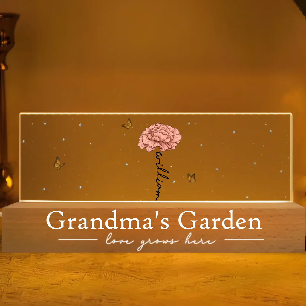 made for grandmas heart night light personalized gift for grandma