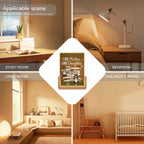 like mother like daughters custom name wooden acrylic led night light for bedroom decor