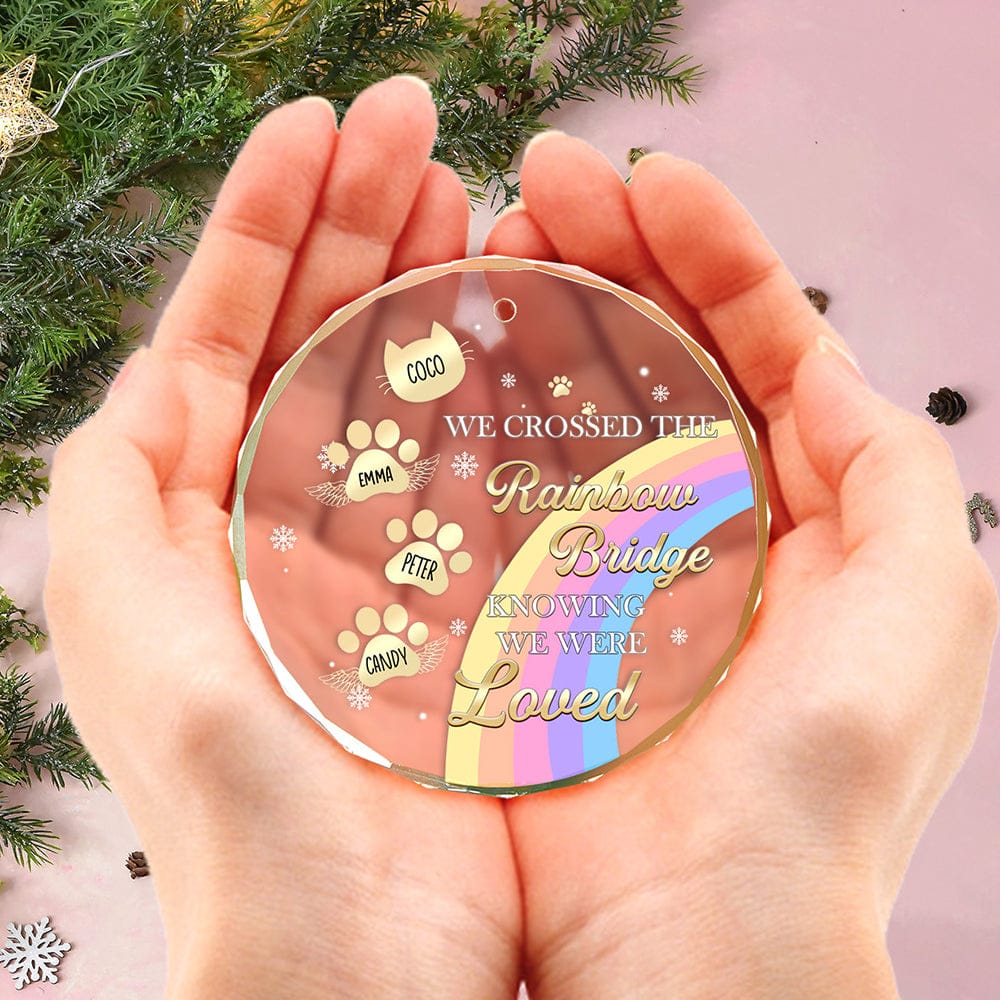 cat memorial christmas ornament personalized design cat sympathy gift