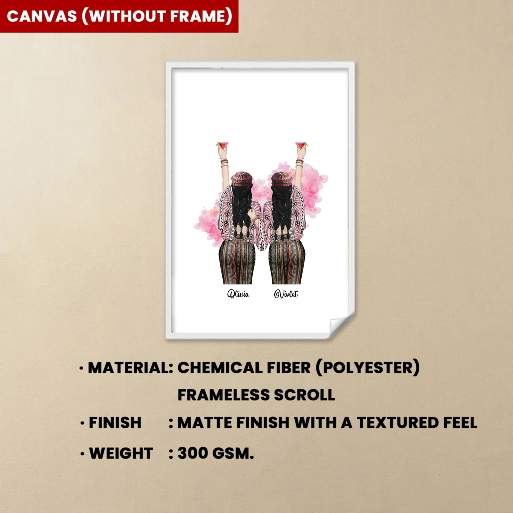 canvas unframed canvas wall art gift for best friend