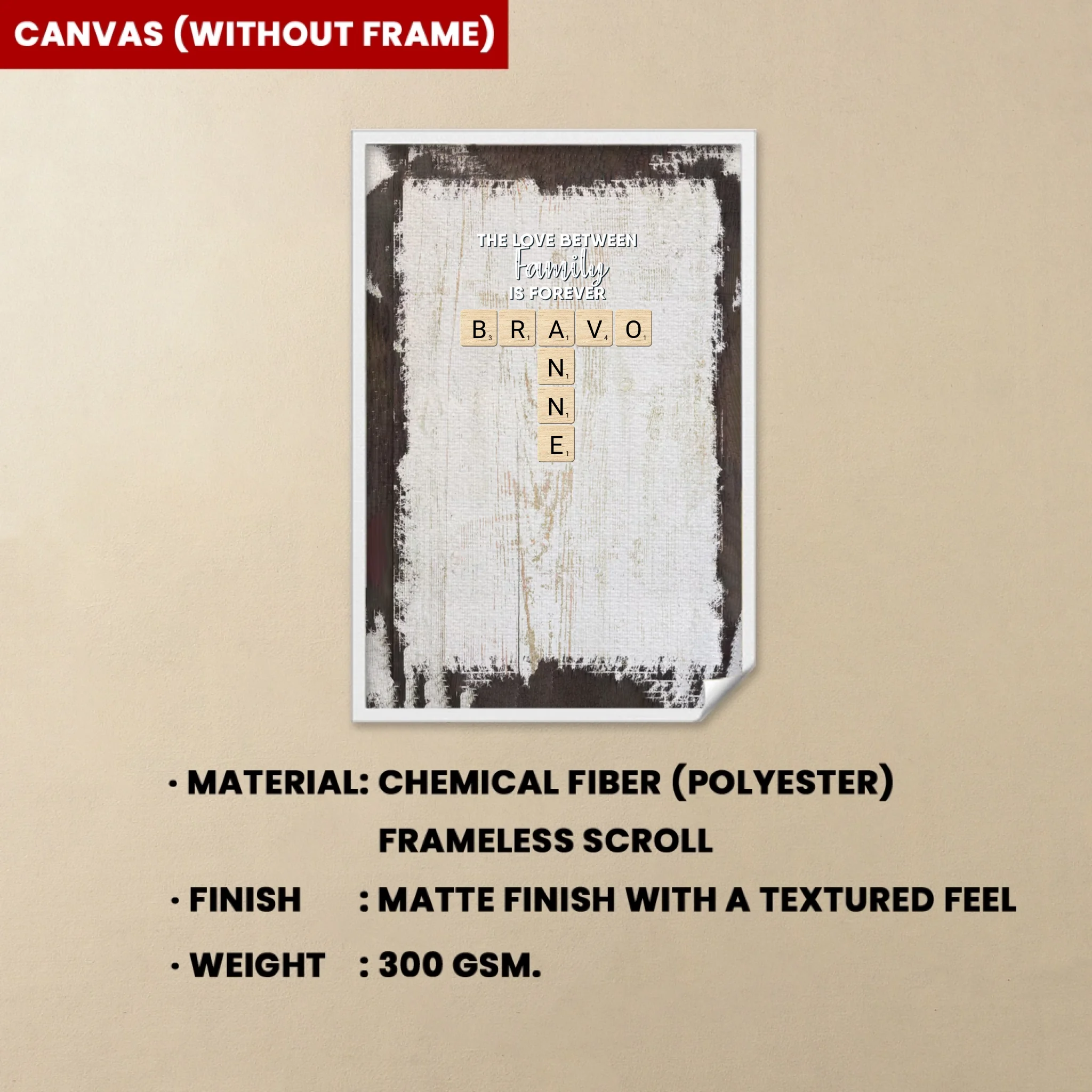 personalized photo with name canvas memorial design poster and canvas