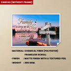 custom name wooden poster print as a new home gift
