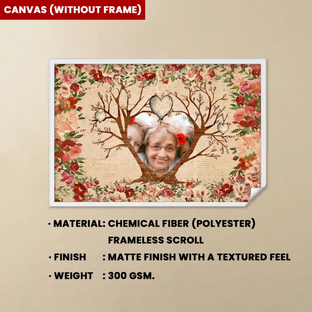 family tree of love poster heartfelt keepsake for grandparents